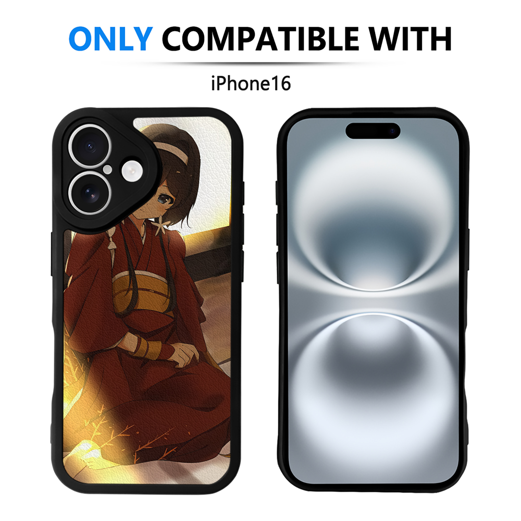 （画像用） 文豪ストレイドッグス Bungo Stray Dogs 【iPhone 16シリーズ対応】シリコンスマホケース（レザー調） 材質：シリコン